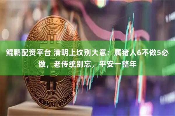 鲲鹏配资平台 清明上坟别大意：属猪人6不做5必做，老传统别忘，平安一整年